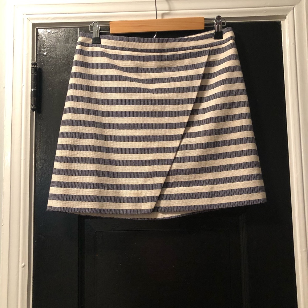Jcrew stripe skirt size 2